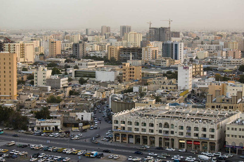 无人,横图,俯视,室外,日落,天际线,城市,卡塔尔,首都,摄影,中东,波斯湾,多哈,彩图,高角度拍摄,阿拉伯半岛