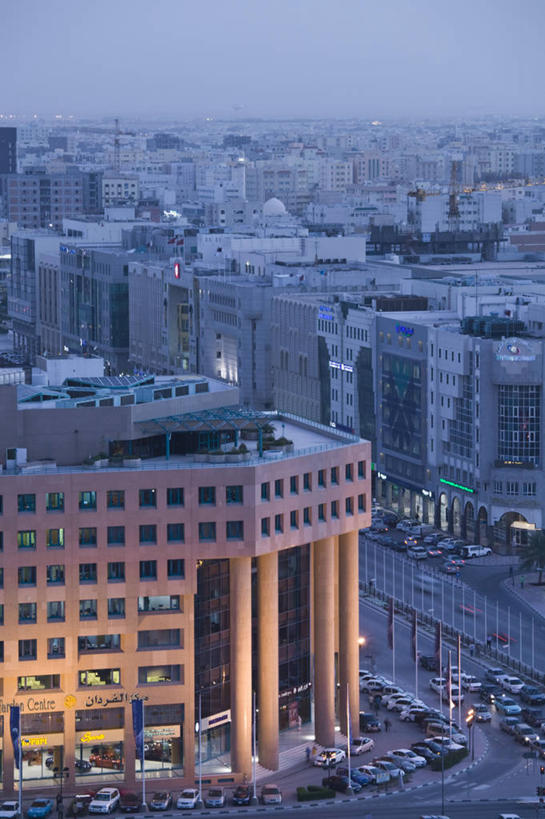 无人,竖图,俯视,室外,天际线,城市,卡塔尔,首都,黄昏,摄影,中东,波斯湾,多哈,彩图,高角度拍摄,阿拉伯半岛