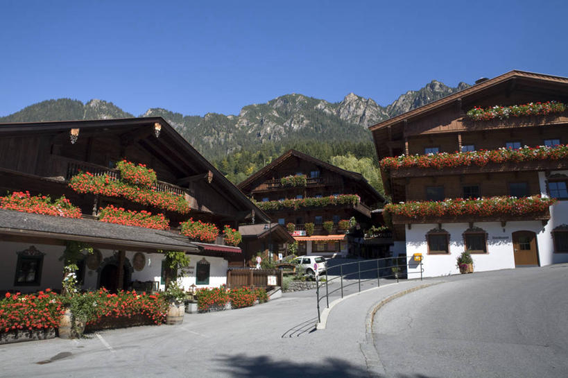 无人,横图,室外,山,奥地利,欧洲,阿尔卑斯山,乡村,摄影,西欧,阿尔卑斯山脉,蒂罗尔,彩图