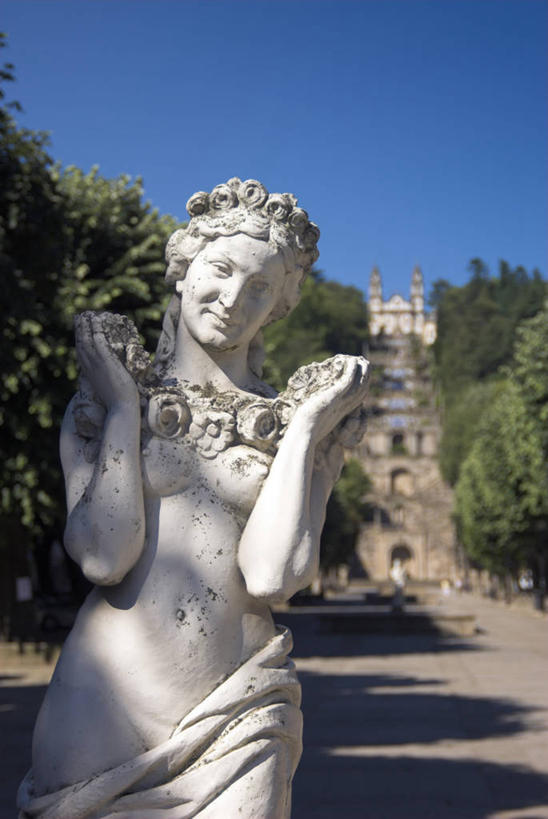 无人,教堂,竖图,葡萄牙,欧洲,雕像,北,摄影,宗教,西欧,巴洛克风格,朝圣节,维塞乌,彩图