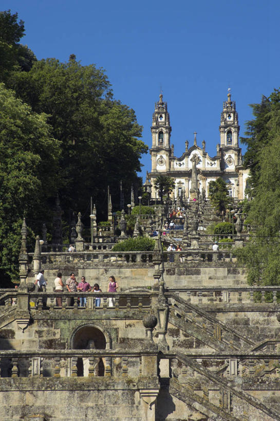 无人,教堂,竖图,楼梯,葡萄牙,欧洲,北,摄影,宗教,西欧,巴洛克风格,朝圣节,维塞乌,彩图