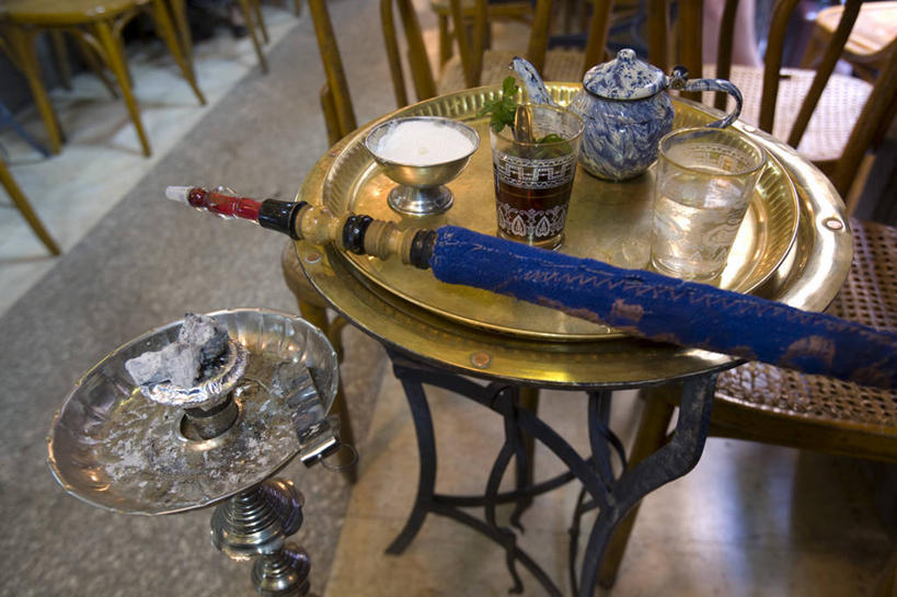无人,横图,室内,城市,非洲,埃及,开罗,古城,首都,摄影,中东,北非,水烟袋,埃及文化,彩图,咖啡馆