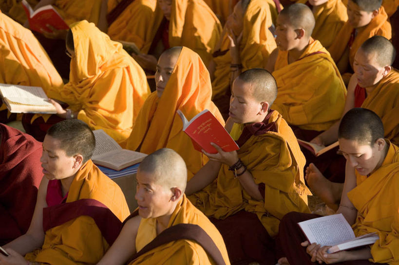 横图,印度,亚洲,摄影,比哈尔,印度次大陆,僧侣,彩图