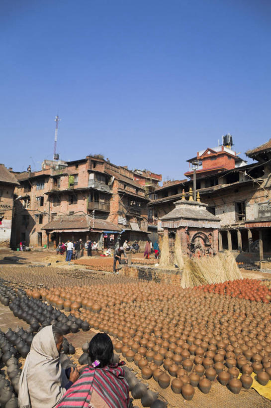 无人,竖图,尼泊尔,亚洲,陶瓷制品,首都,锅,摄影,加德满都,喜马拉雅山脉,彩图