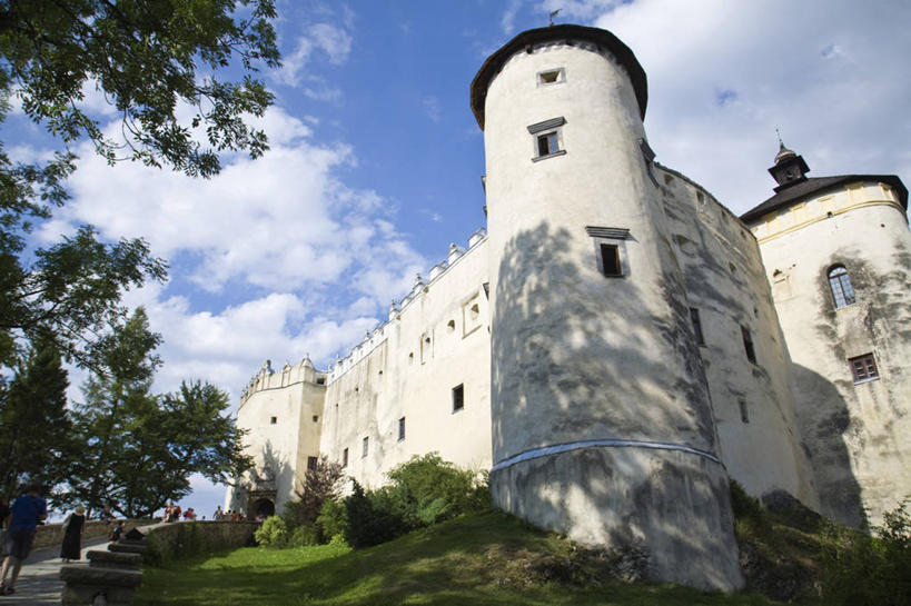 无人,横图,白天,欧洲,波兰,城堡,围墙,塔,摄影,要塞,东欧,中欧,小波兰省,彩图