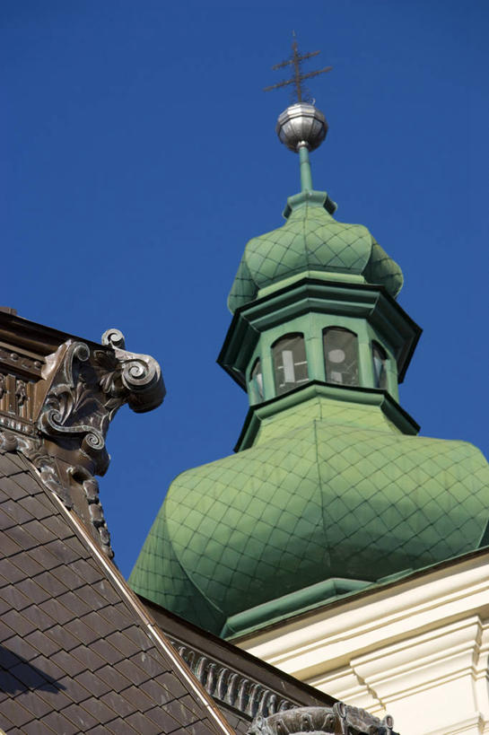 无人,教堂,竖图,城市,欧洲,罗马尼亚,城镇,摄影,圆顶建筑,东欧,首府,特兰西瓦尼亚,锡比乌,锡比乌县,彩图