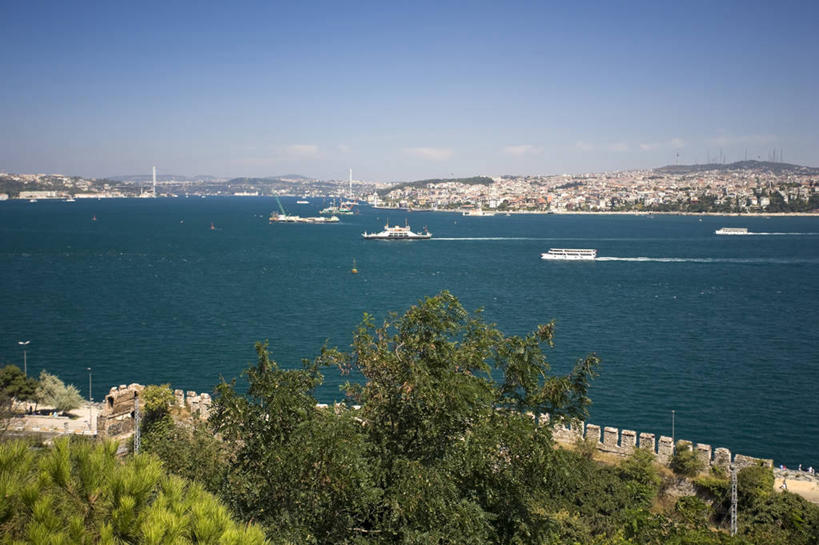 无人,横图,室外,城市,建筑,欧洲,亚洲,风景,摄影,伊斯兰教,伊斯坦布尔,托普卡匹皇宫,博斯普鲁斯海峡,彩图