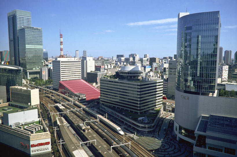 无人,办公室,横图,室外,白天,商务,天际线,城市,火车,东京,日本,亚洲,日本文化,首都,图像,列车,车,交通工具,办公大楼,摄影,企业,公司,载具,高速列车,本州,丸之内,金融区,彩图,铁路列车