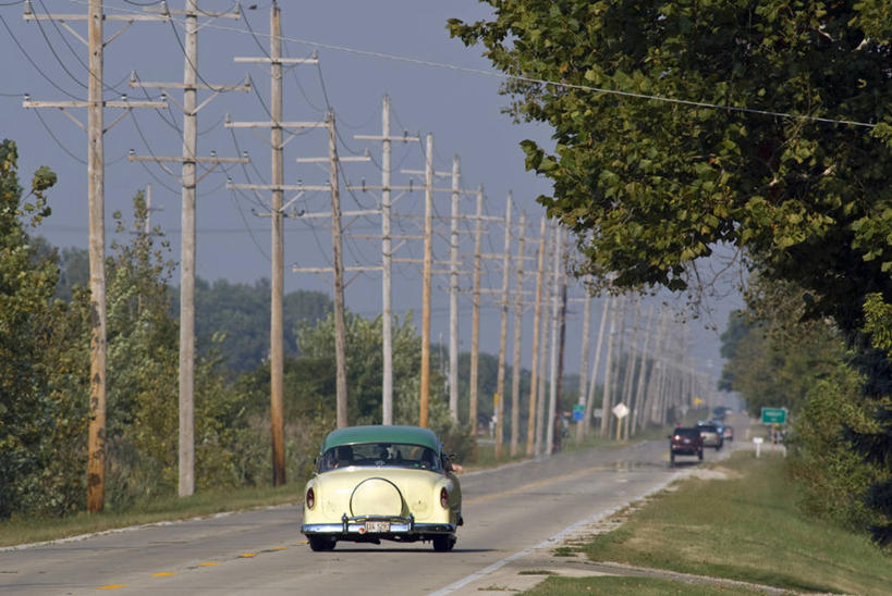 无人,横图,路,汽车,美国,交通,摄影,北美,伊利诺斯州,66号公路,美国人,彩图