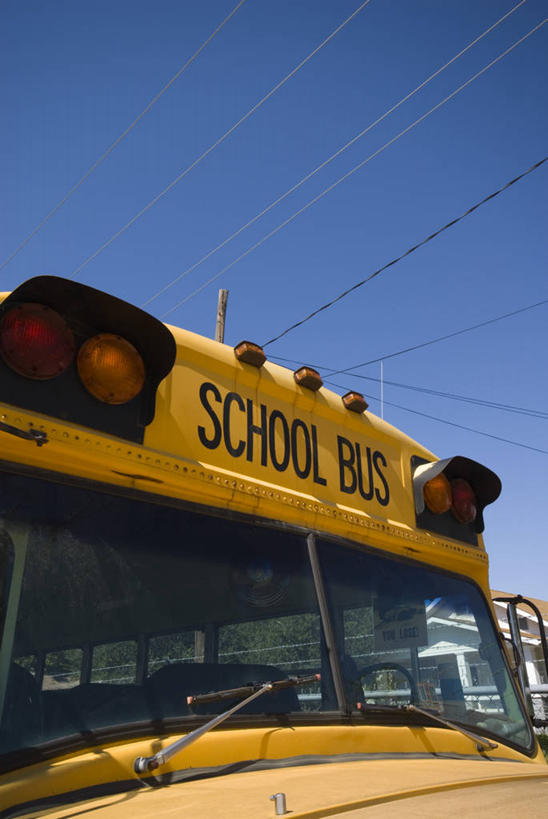 无人,竖图,美国,巴士,黄色,摄影,北美,伊利诺斯州,斯普林菲尔德,66号公路,美国人,彩图