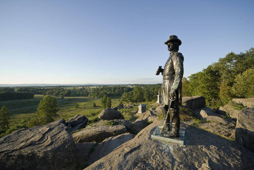 无人,横图,美国,雕像,摄影,北美,宾夕法尼亚,美国内战,盖兹堡,美国人,彩图,盖茨堡战役