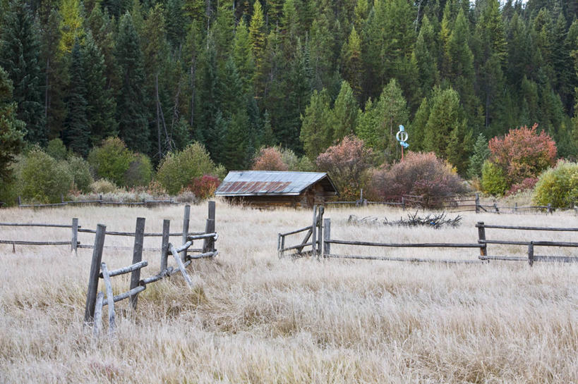 无人,横图,室外,草原,美景,美国,地形,景观,自然,景色,摄影,北美,自然风光,蒙大拿州,美国人,彩图,小木屋,大平原