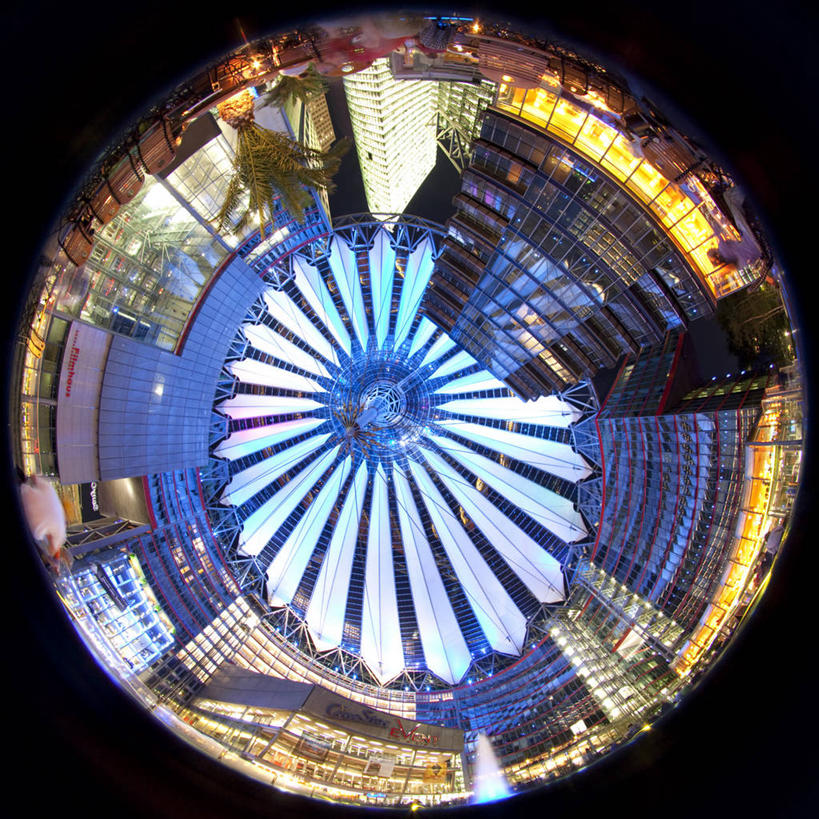 无人,广场,横图,方图,室外,夜晚,旅游,城市,建筑,德国,欧洲,首都,柏林,波茨坦广场,黄昏,摄影,西欧,彩图,旅行,索尼中心