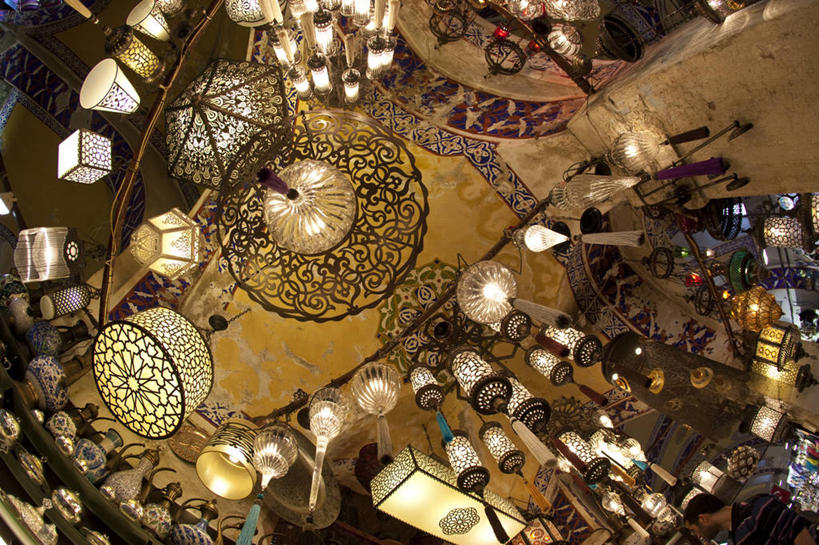 无人,商店,横图,室内,鱼眼镜头,购物,旅游,城市,欧洲,亚洲,许多,覆盖,灯笼,光,市场,很多,灯,摄影,照明设备,土耳其文化,伊斯坦布尔,大巴扎,彩图,旅行