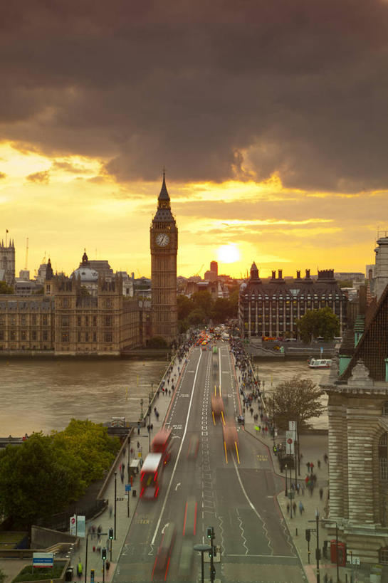 竖图,俯视,室外,白天,旅游,日落,城市,英国,欧洲,首都,英格兰,钟塔,泰晤士河,摄影,西欧,北欧,英国文化,威斯敏斯特桥,彩图,高角度拍摄
