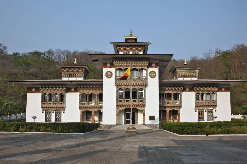 无人,横图,室外,白天,不丹,法院,摄影,彩图