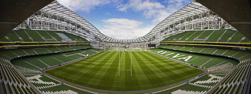 无人,足球场,橄榄球场,横图,全景,室内,白天,橄榄球,建筑,爱尔兰,欧洲,首都,体育场,摄影,爱尔兰共和国,伦斯特省,彩图