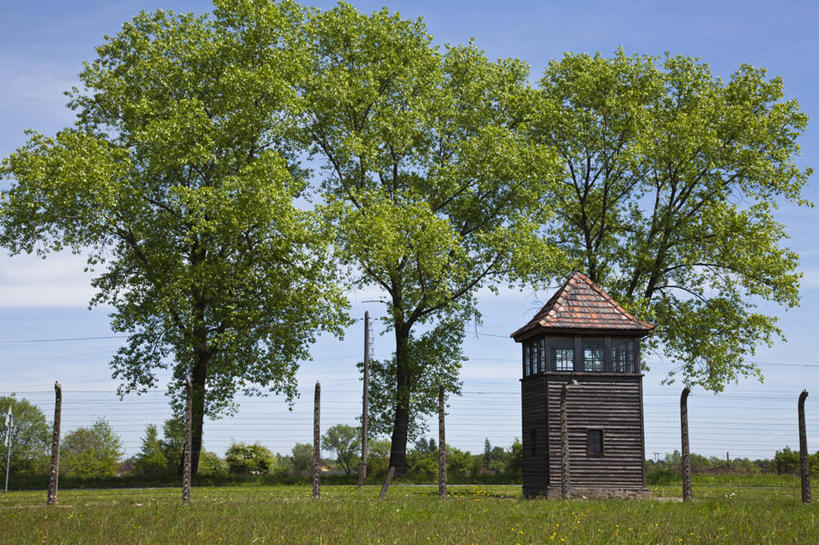 无人,博物馆,横图,室外,白天,欧洲,波兰,篱笆,摄影,死亡,第二次世界大战,集中营,奥斯维辛,克拉科夫,彩图,纳粹主义,大屠杀,带刺铁丝网