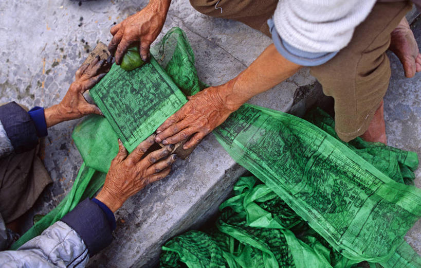 横图,印度,亚洲,经幡,绿色,祈祷,摄影,宗教,佛教,创造力,种族,美术工艺,阿鲁纳恰尔邦,彩图,旅行