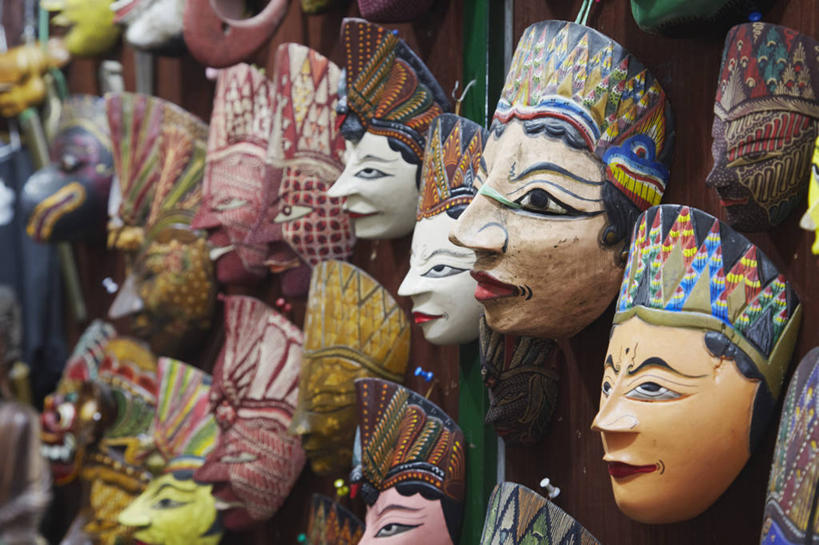 无人,横图,室内,白天,印度尼西亚,许多,木制,市场,很多,货摊,摄影,多样,选择,爪哇,美术工艺,跳蚤市场,彩图,旅行,传统文化