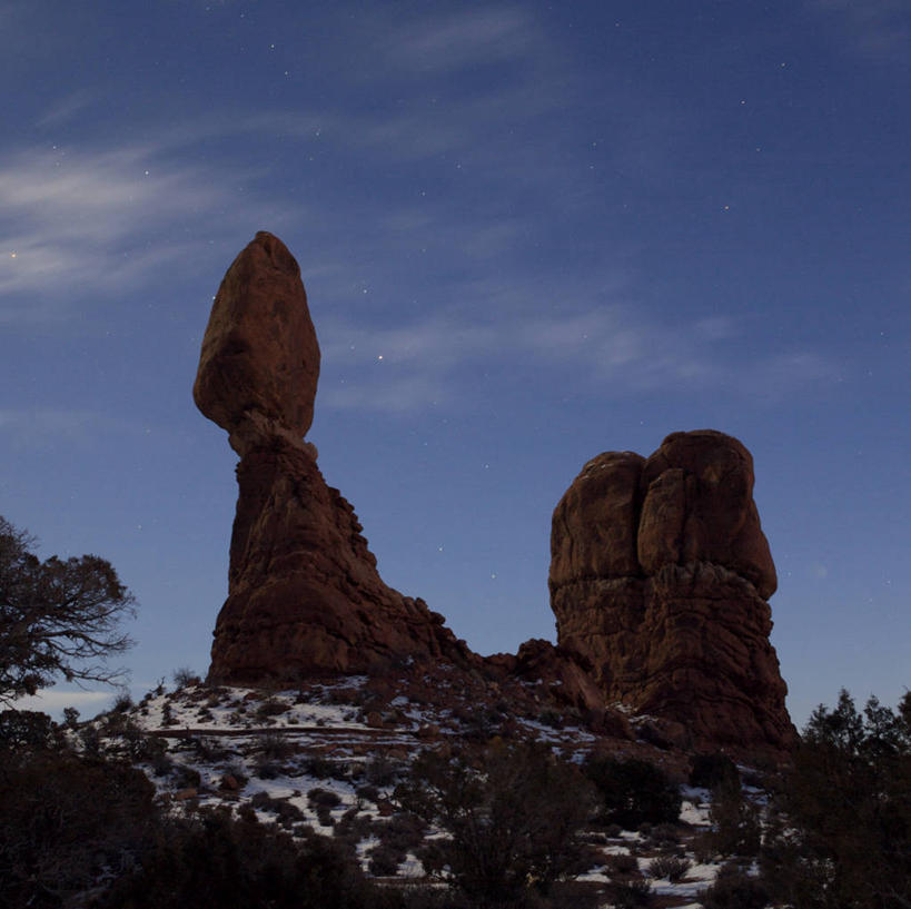 无人,横图,室外,夜晚,留白,美景,沙漠,美国,景观,宏伟,自然,景色,摄影,国家公园,岩层,自然风光,自然现象,拱门国家公园,犹他,岩石,彩图,旅行,摩押