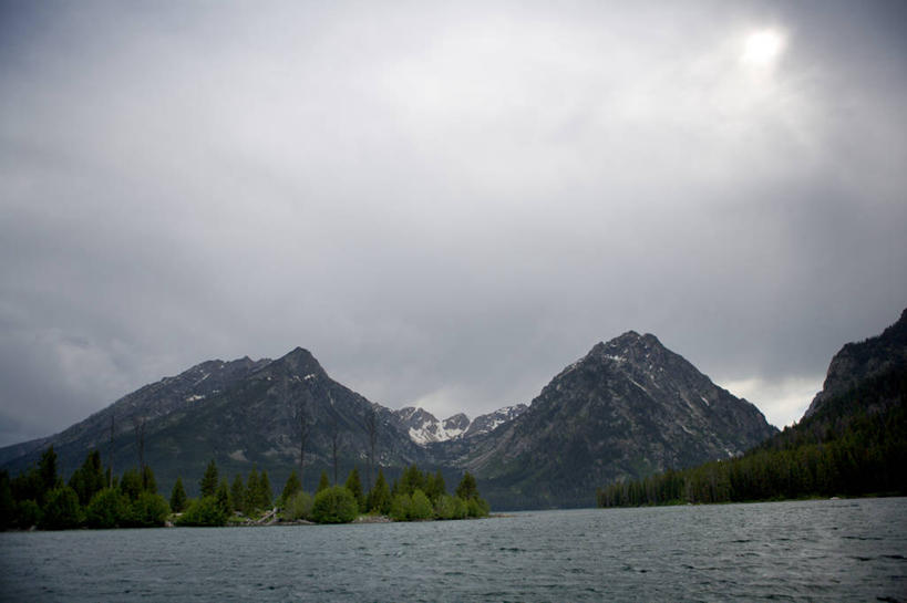 无人,横图,室外,白天,留白,湖,山,山脉,水,雪山,美国,风景,摄影,怀俄明,杰克逊霍尔,彩图,旅行,对焦