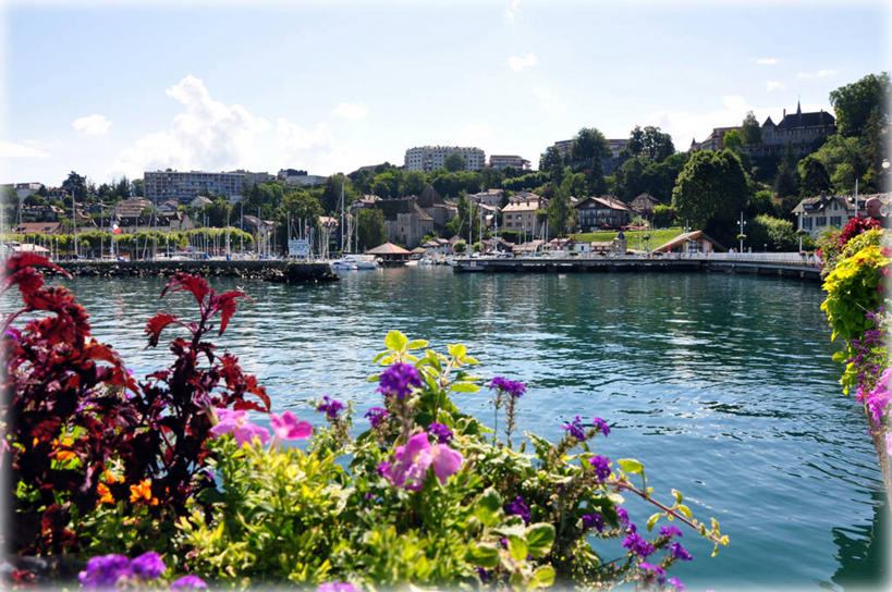 无人,横图,室外,白天,美景,法国,景观,云,花,树,天空,自然,景色,摄影,宁静,自然风光,上萨瓦,死水,彩图