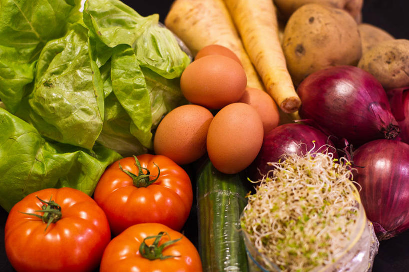 无人,横图,特写,蔬菜,加拿大,许多,鸡蛋,生食,很多,饮食,摄影,多样,清新,健康食物,彩图