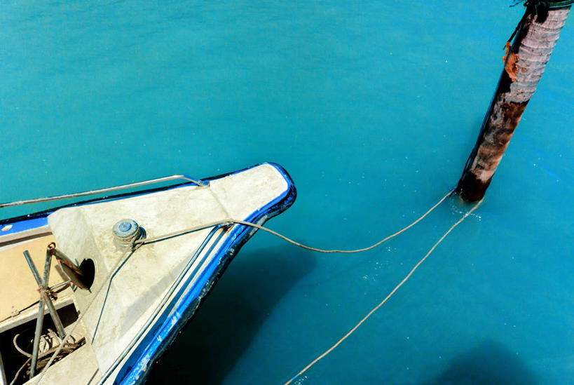 无人,横图,俯视,室外,白天,河流,船,马来西亚,停靠,杆,绳子,木桩,运输,摄影,停泊,彩图,高角度拍摄,槟榔屿州