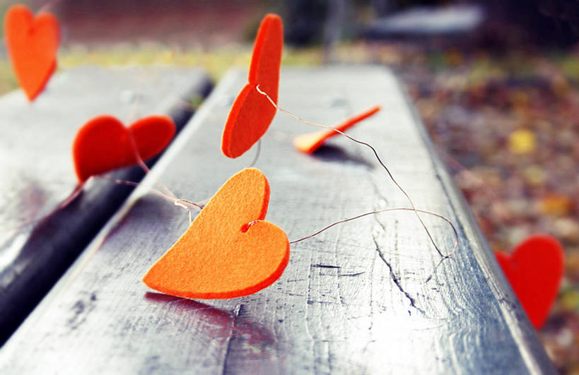 无人,公园,横图,室外,特写,白天,椅子,意大利,装饰,木制,长椅,橙色,摄影,都灵,心型,彩图,爱