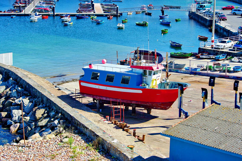 无人,横图,室外,白天,水,船,汽车,西班牙,停靠,车,交通工具,运输,摄影,宁静,停止,波特酒,停泊,载具,暂停,停滞,加利西亚,彩图,海港