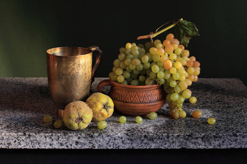 无人,横图,室内,特写,桌子,葡萄,水果,叶子,乌克兰,串,饮食,马克杯,碗,摄影,多样,清新,健康食物,彩图