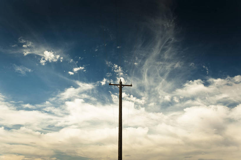 无人,横图,室外,白天,美国,云,联系,杆,一个,天空,摄影,单个,电,内华达州,彩图,输电塔