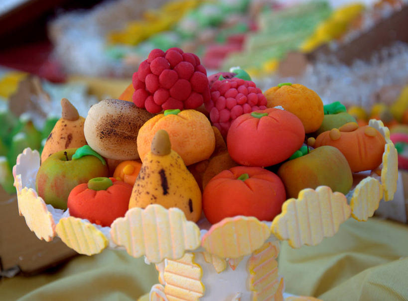 点心,无人,横图,室内,特写,西班牙,形状,小的,食品,甜点,甜品,饮食,食物,糕点,甜食,摄影,多样,创造力,清新,巴伦西亚省,蛋糕台,彩图,蛋糕