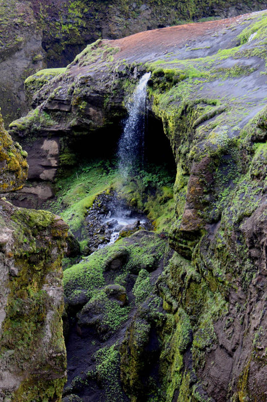 无人,竖图,室外,白天,瀑布,苔藓,自然,摄影,宁静,岩石,彩图