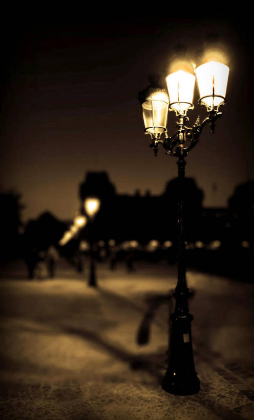 无人,竖图,室外,夜晚,路灯,法国,巴黎,阴影,首都,天空,摄影,电,照亮,便利,彩图