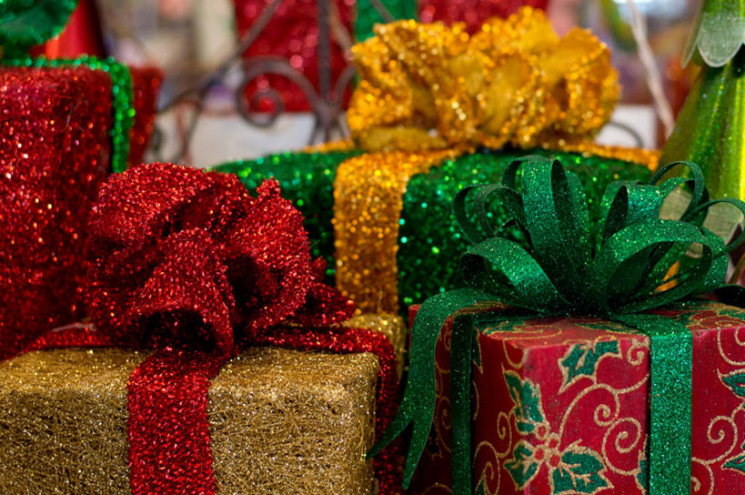 无人,横图,室内,白天,礼物,美国,圣诞节,庆祝,包装,缎带,圣诞礼物,摄影,多样,加利福尼亚,彩图,传统文化