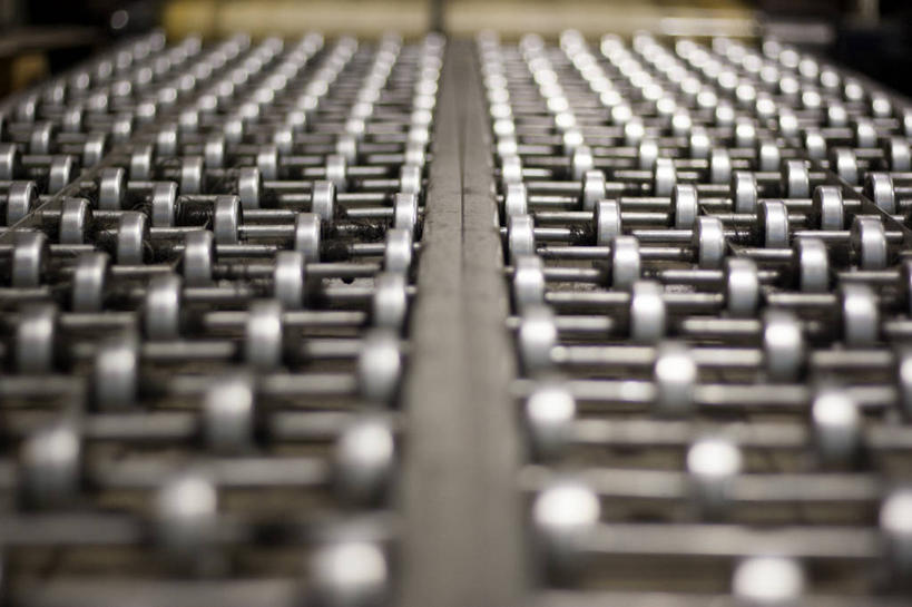 无人,横图,室内,特写,白天,重复,美国,一排,许多,丰富,整齐,钢铁,金属,很多,排列,工业,摄影,传送带,队列,科罗拉多州,彩图,哈德孙河