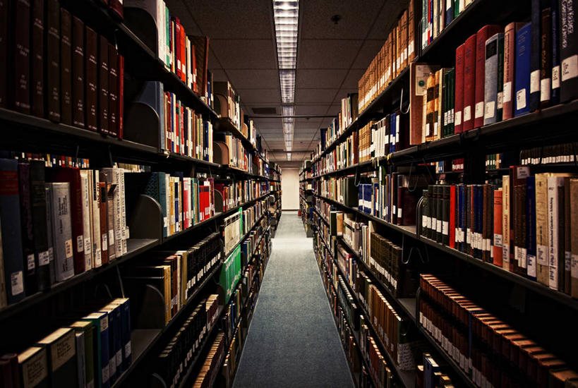 无人,图书馆,横图,室内,消失点,智慧,书架,美国,一排,研究,整齐,教育,排列,摄影,多样,组织,队列,俄勒冈州,尤金,书,彩图