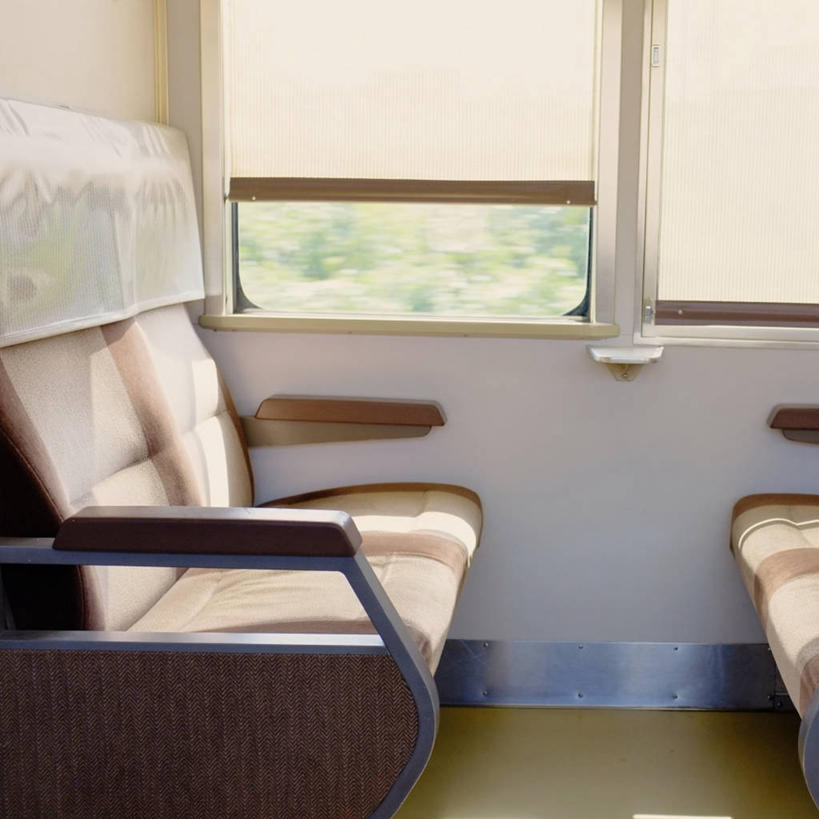 无人,方图,室内,白天,运动模糊,旅途,火车,奈良县,日本,运输,摄影,车座,彩图