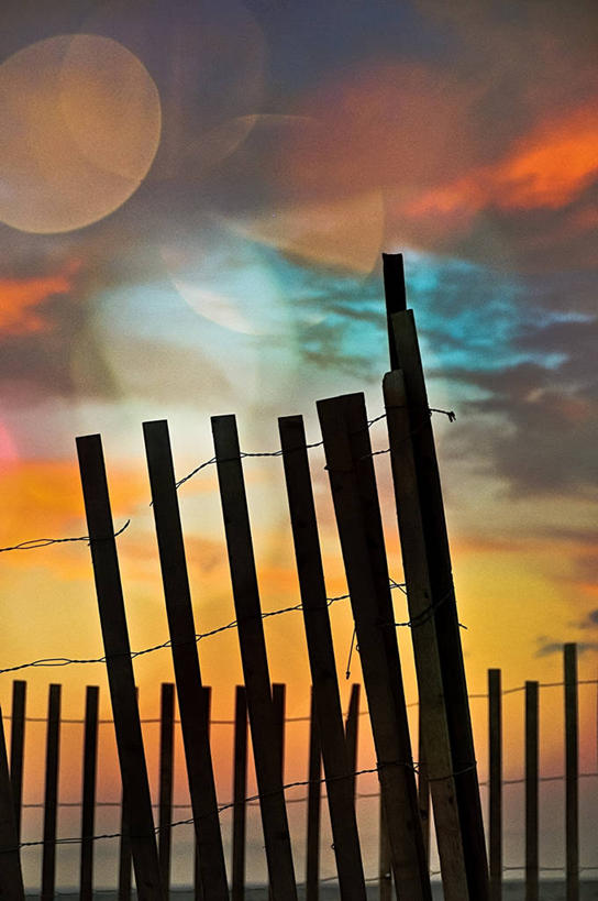 无人,竖图,室外,日落,美国,木制,篱笆,云,冬天,天空,摄影,保护,金属丝,纽约州,海滩,彩图