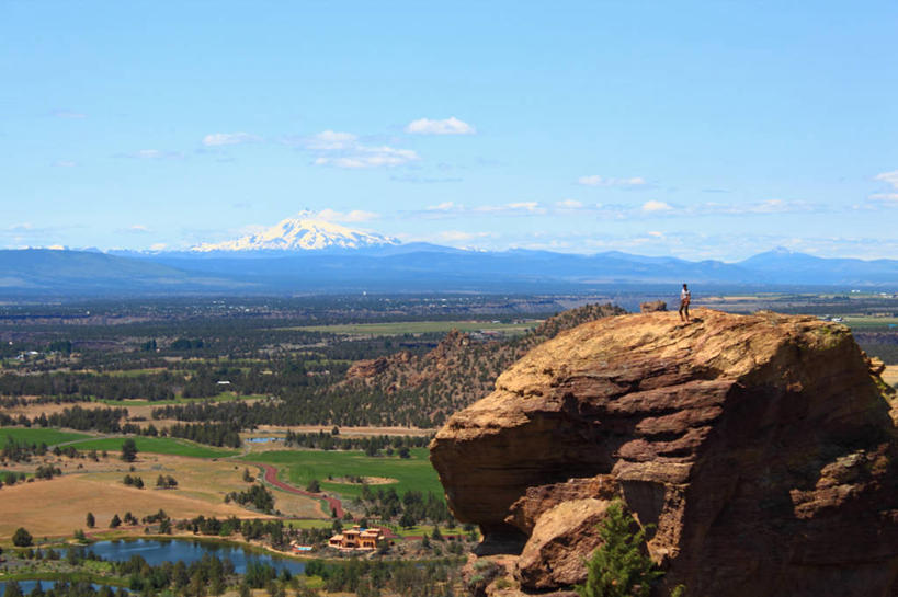 横图,室外,白天,美景,山,美国,景观,风景,天空,自然,景色,摄影,岩层,自然风光,俄勒冈州,岩石,爬山,彩图