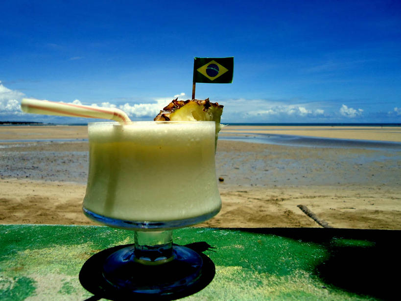 无人,横图,室外,特写,白天,海洋,日光,巴西,云,饮食,饮料,天空,自然,吸管,摄影,清新,巴伊亚州,巴西文化,玻璃杯,海滩,彩图,巴西国旗