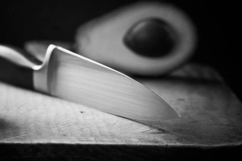 无人,横图,黑白,室内,特写,蔬菜,美国,准备,锐利,案板,鳄梨,摄影,锋利,尖锐,清新,横截面,康涅狄格州