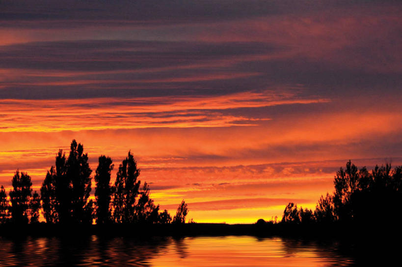 无人,横图,室外,湖,美景,水,西班牙,反射,景观,云,树,风景,天空,自然,黄昏,夏天,景色,摄影,宁静,自然风光,剪影,逆光,布尔戈斯,彩图