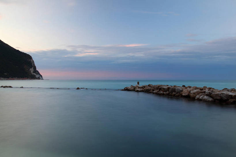 无人,横图,室外,海洋,美景,意大利,景观,水平线,云,风景,天空,自然,黄昏,景色,摄影,宁静,自然风光,安科纳,岩石,彩图