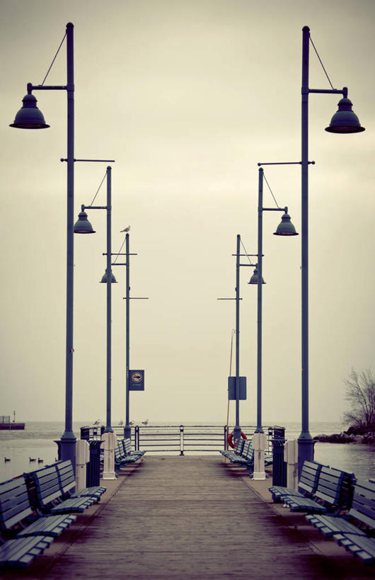 无人,栏杆,竖图,室外,海洋,加拿大,长椅,水平线,黎明,杆,天空,摄影,宁静,照明设备,彩图,海港