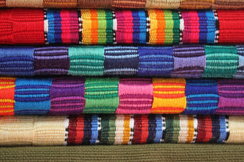 无人,横图,室内,纺织品,危地马拉,一排,许多,堆叠,整齐,织物,市场,很多,排列,零售,摄影,多样,队列,彩图,机织物