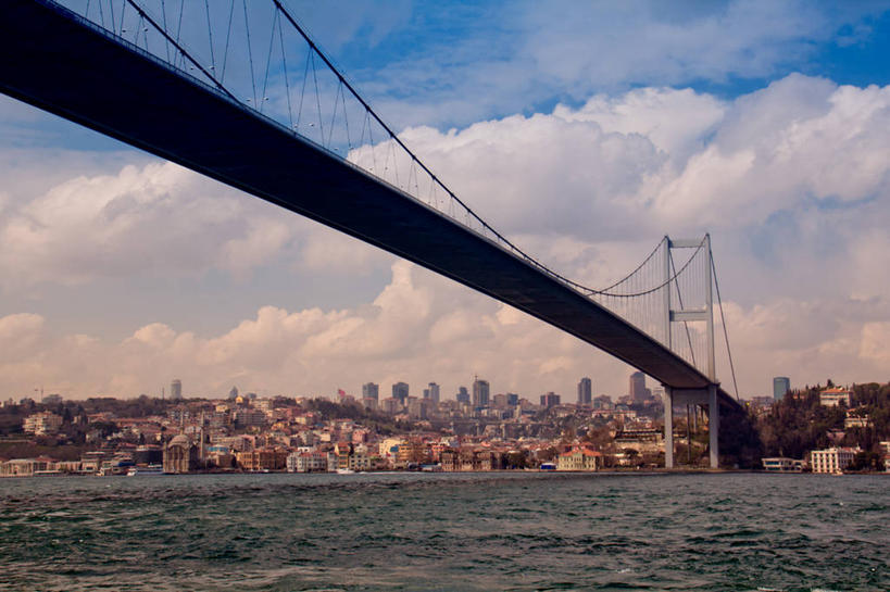 无人,横图,室外,白天,度假,河流,美景,城市风光,城市,景观,云,桥,联系,娱乐,天空,享受,休闲,景色,放松,摄影,博斯普鲁斯海峡,彩图