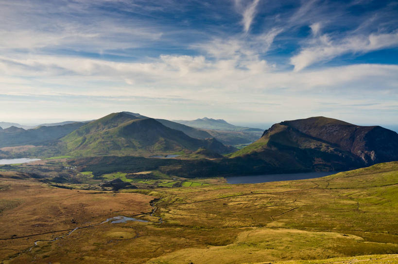 无人,横图,室外,白天,美景,山,山脉,英国,地形,海岸线,景观,云,风景,天空,自然,景色,摄影,宁静,自然风光,威尔士,格温内思郡,彩图,斯诺登峰